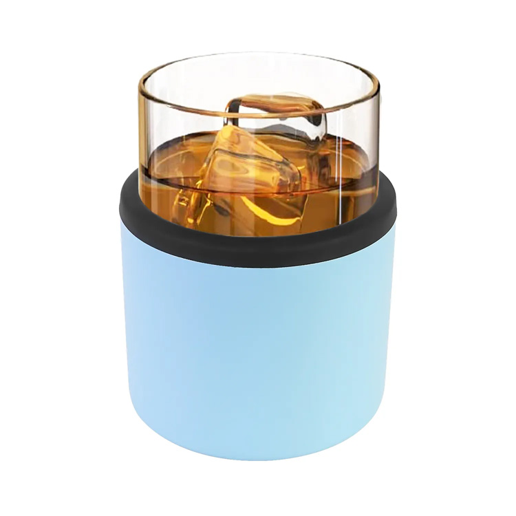 11oz Unikátní dřevěná z nerezové oceli izolovaná whisky břicha