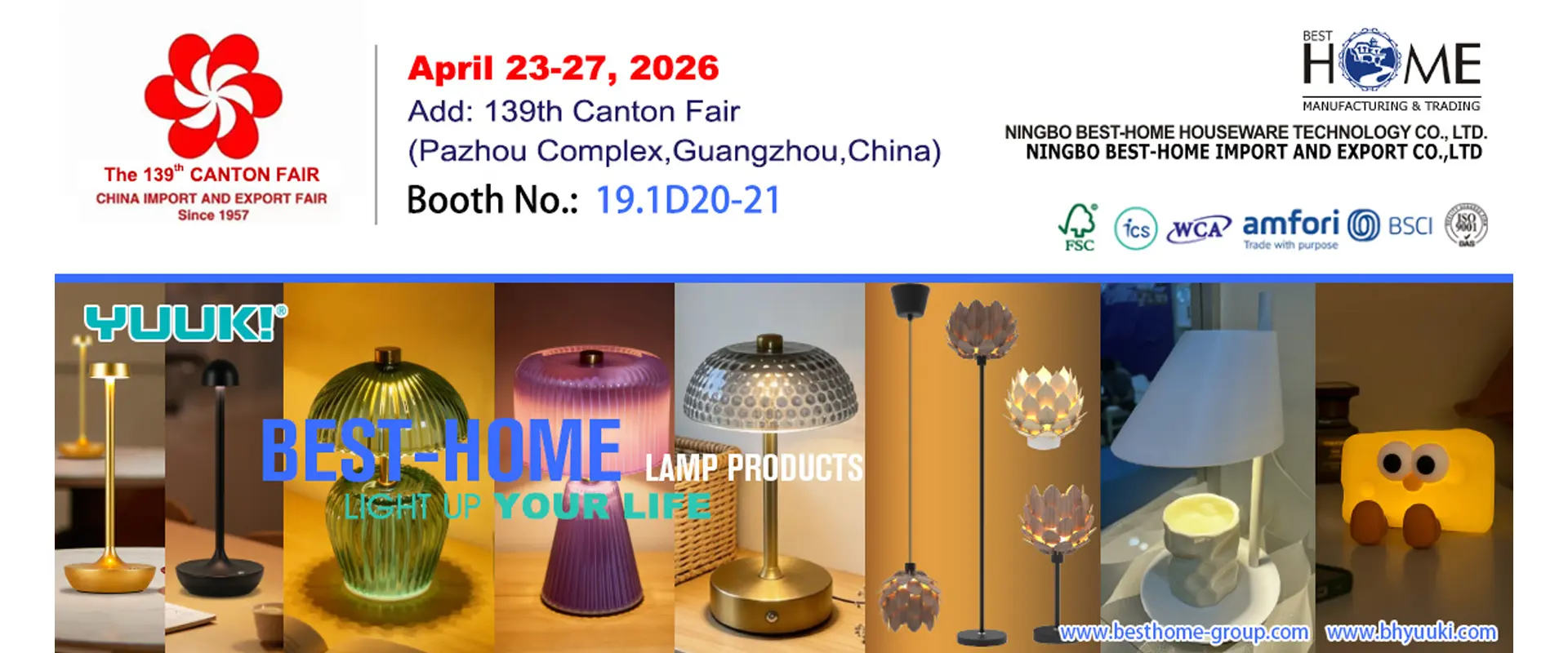 Canton Fair - Stolní lampy