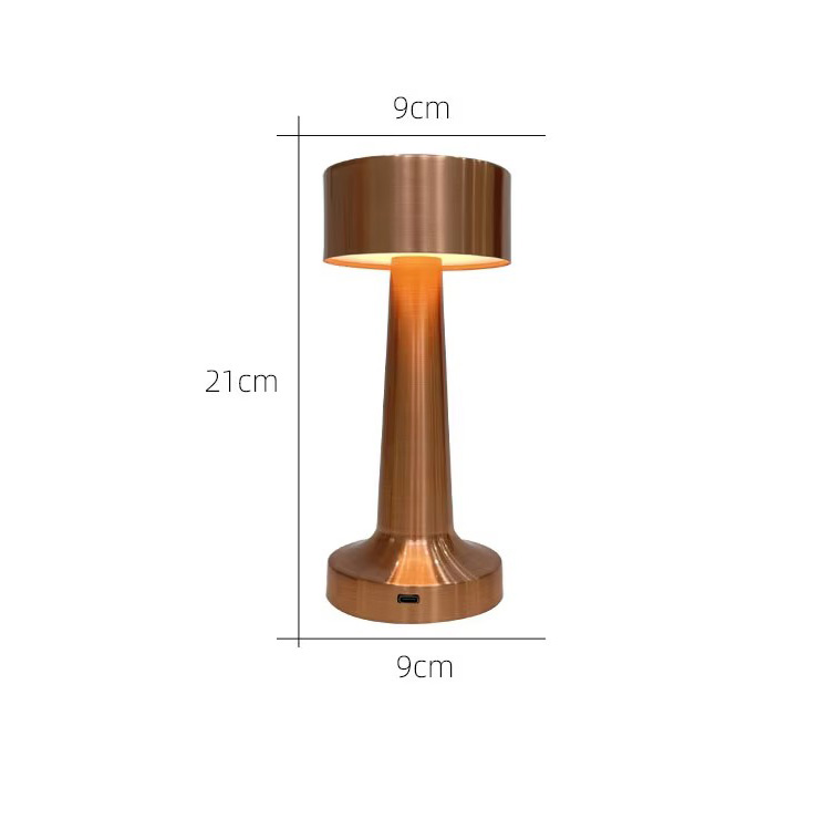Barový stůl LED dotykový senzor Retro stolní činka stolní lampa