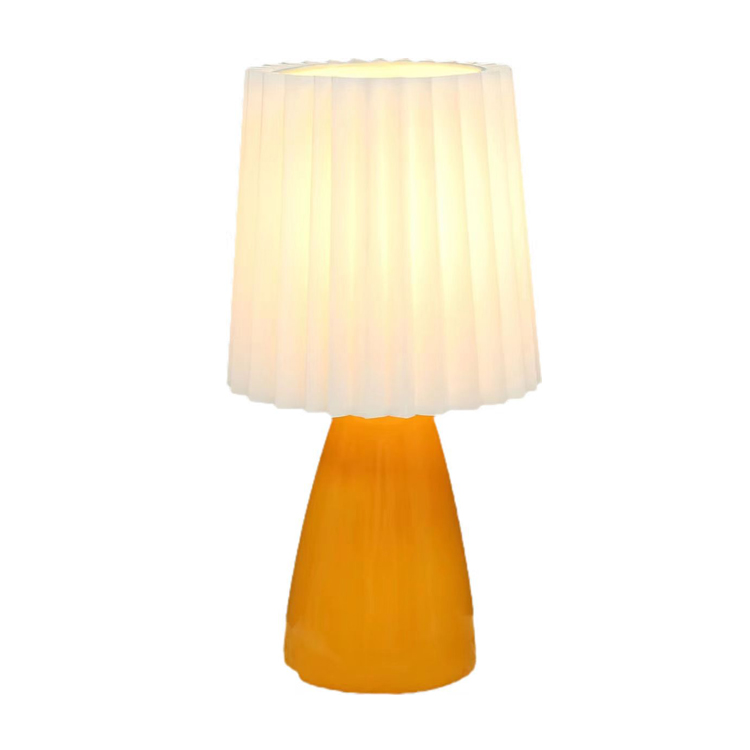 Dekorace do ložnice Moderní skleněná USB lehká náladová stolní lampa