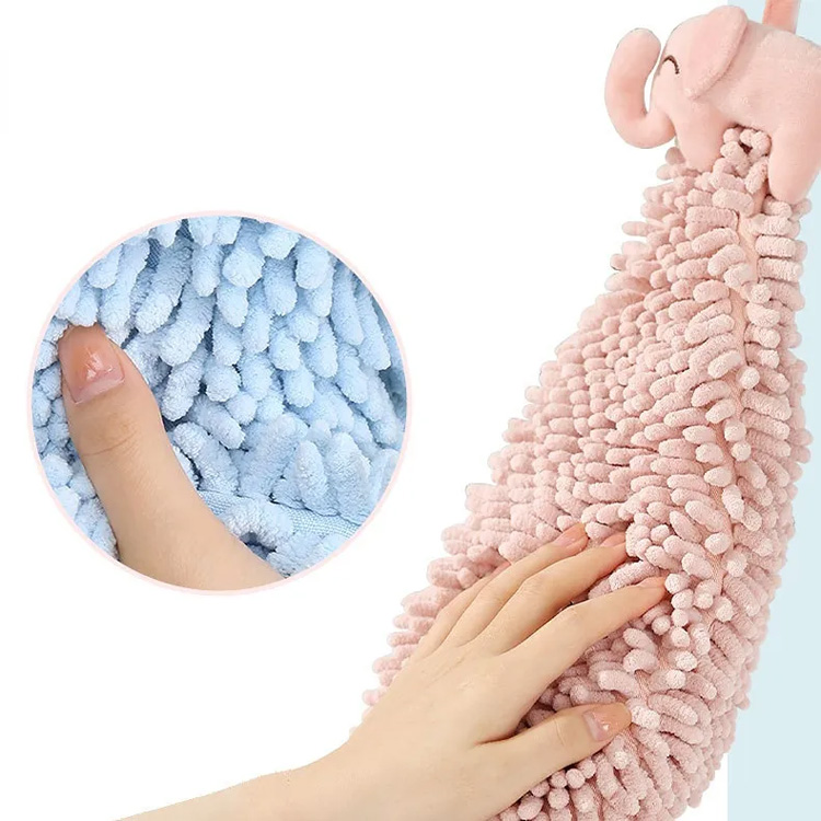 Kreslený koupelna kuchyňský hadrová hadrová cheška nadýchaná ruční ručník