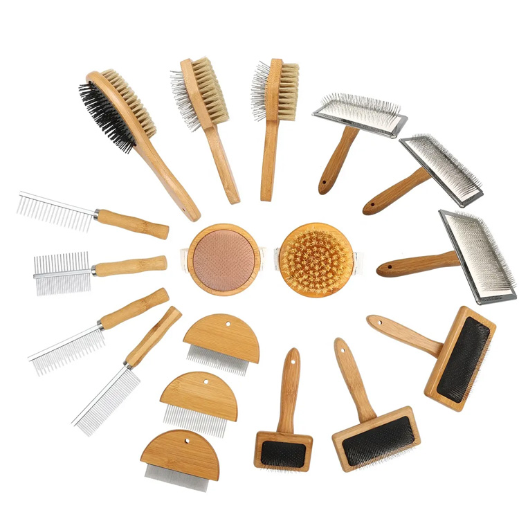 Kočičí produkty Flea Comb Dog Pet Hair Grooming Cimb Brush