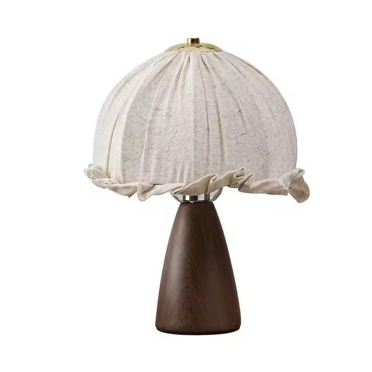 Klasické látkové lněné stínidlo Moderní keramická starožitná stolní lampa