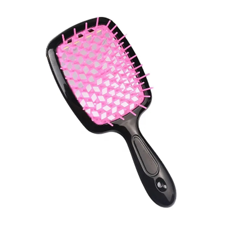 Barevné duté široké zuby Detangling Square Curly Hair Brush