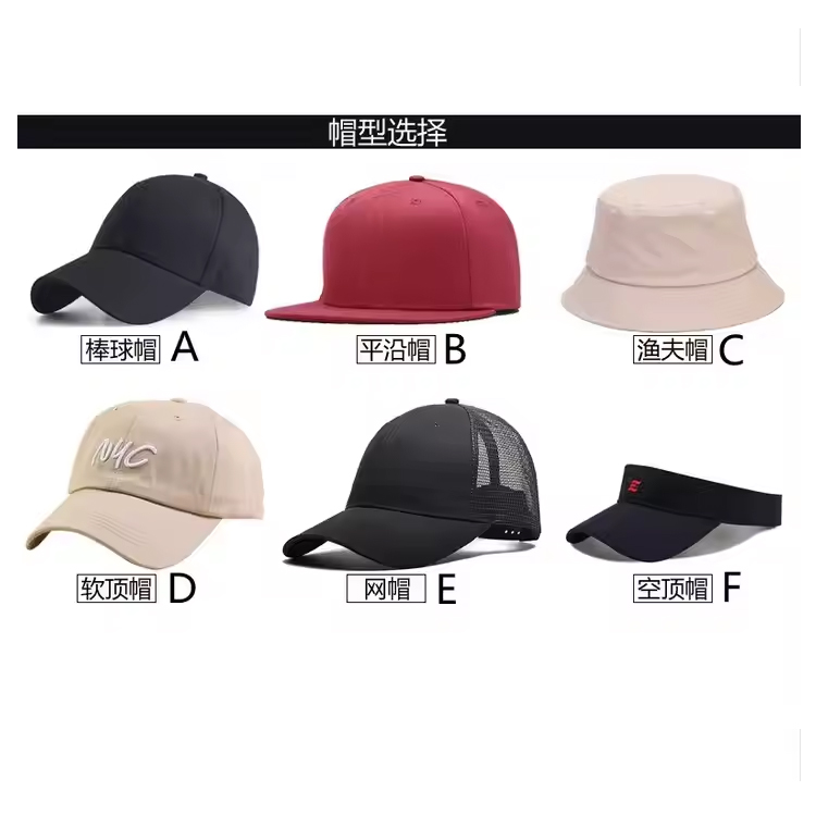 Vlastní 5 panelů a 6 panelových kamionů čepice baseballového čepice Hat Logo