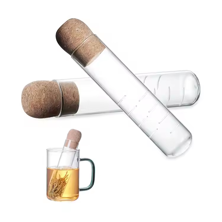 Konstrukční tvar trubice borosilikát skleněný čaj Infuser sítko