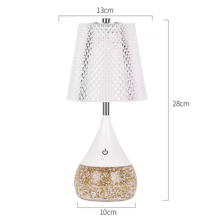 Elegantní noční světlo RGB Glitter Bottle Cube Stolní lampa