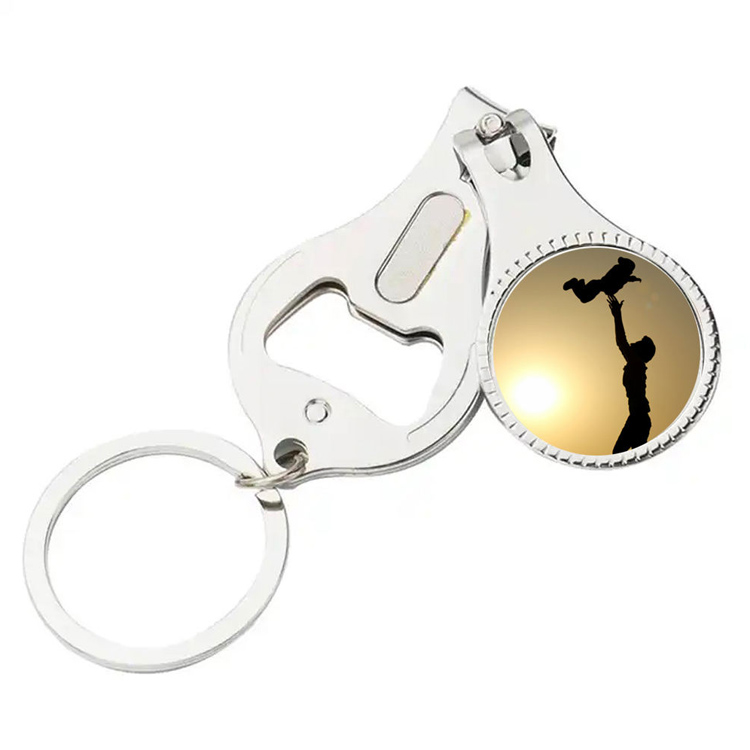 Skládací otvírák na klíče Přívěsek na klíče Nůžky na nehty Nůžky na nehty