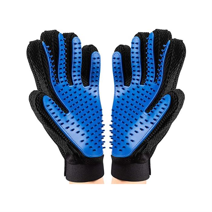 Jemný masážní pes Deshedding Brush Grooming Glove