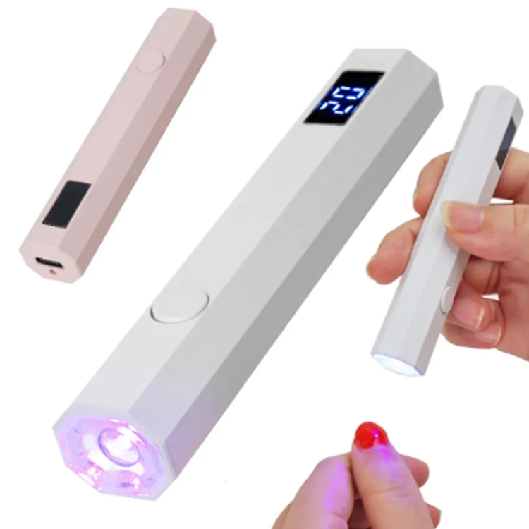 Ruční manikúra lampa s digitálním displejem mini pečení lampy