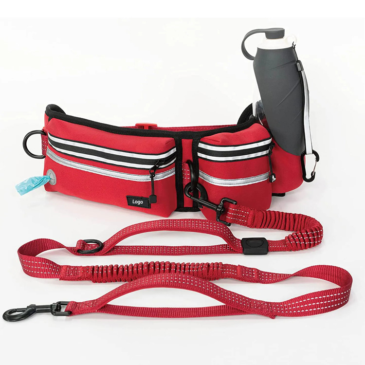 Hands Free Walking Belt Vodítko pro psa s pasovou taškou