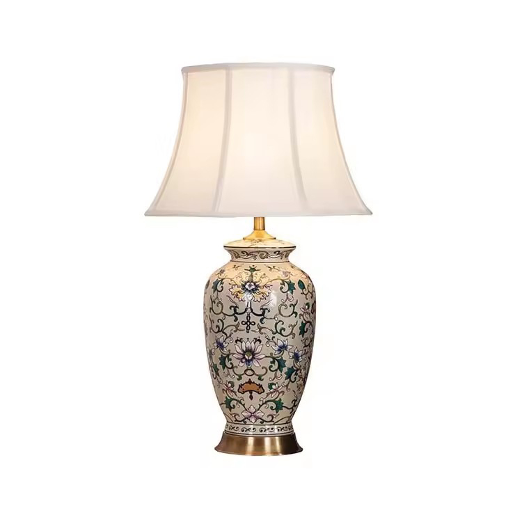 Hot Sale Keramická klasická stolní lampa na míru pro domácnost
