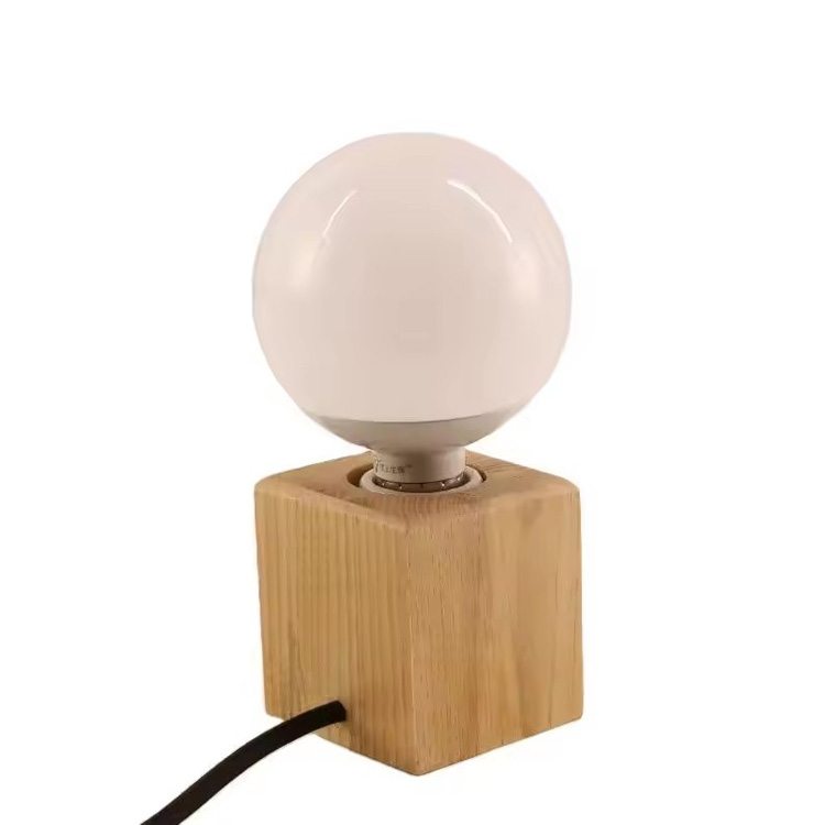 Led Vintage Edison dřevěná stolní žárovka na čtení