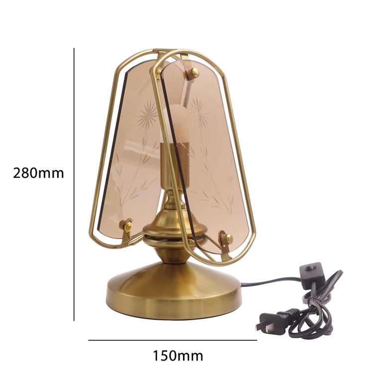 Luxusní stolní lampa v americkém stylu Led hotelová retro stolní lampa