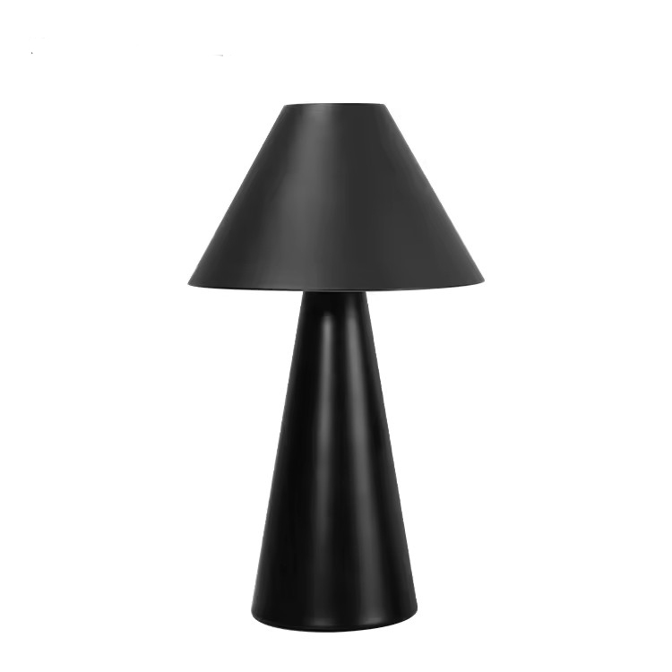 Kovová železná bezdrátová dobíjecí LED houbová stolní lampa