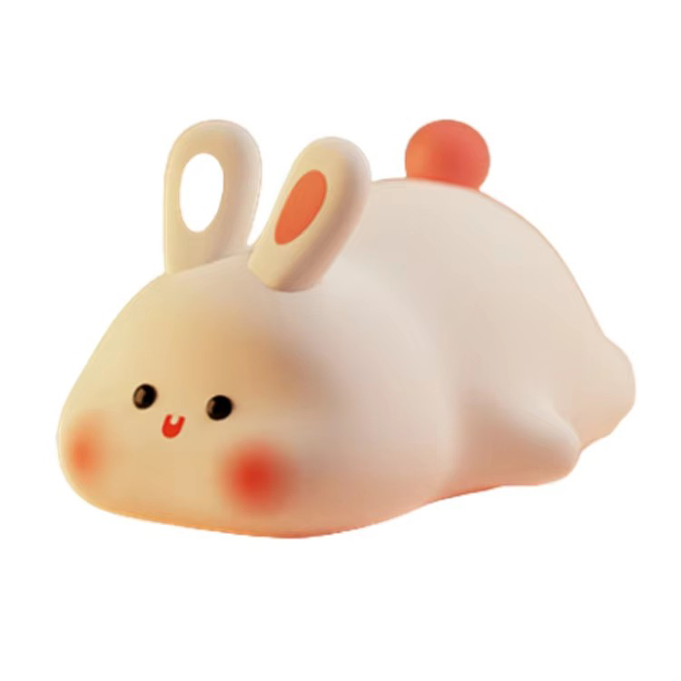 Mini dobíjecí LED Soft Touch silikonová stolní lampa Bunny