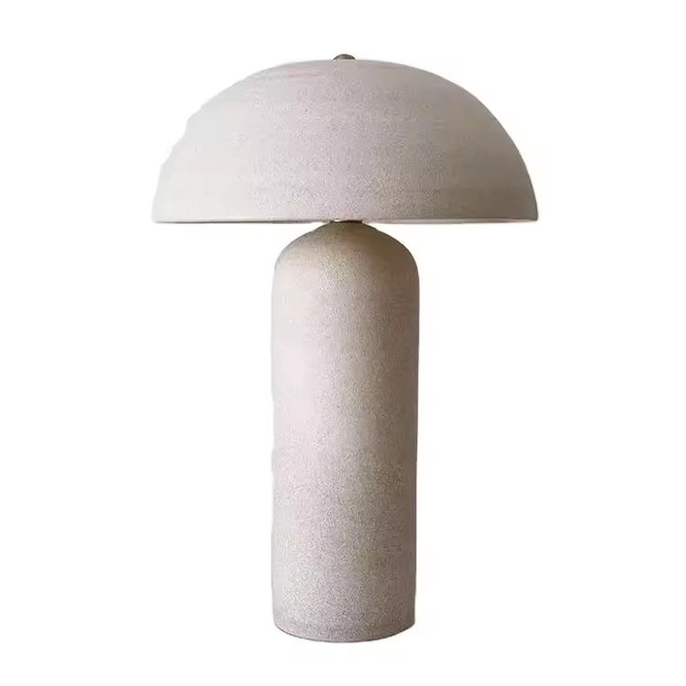 Moderní kreativní jednoduchá domácí houbová keramická stolní lampa