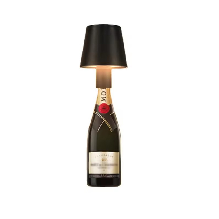 Moderní dotyková lampa Akumulátorová stolní lampa na láhev vína