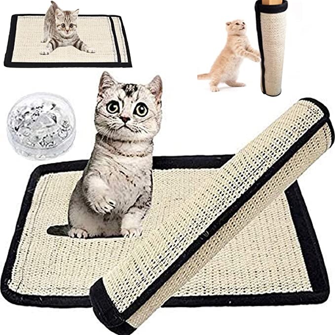 Přírodní podlahová škrábací podložka Ris Sisal Cat Scratch Mat