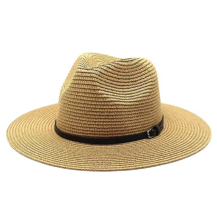 Nový módní Cowboy Jazz Style Slaměný klobouk Sunshade Sunscreen