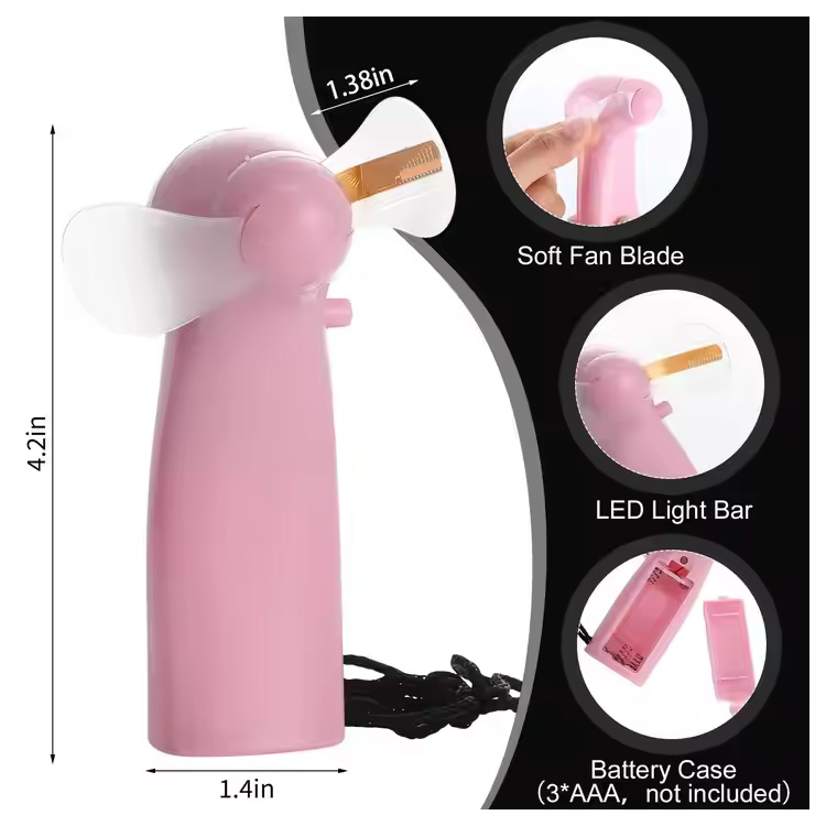 Nový mini přenosný ventilátor s vlastní LED zprávou