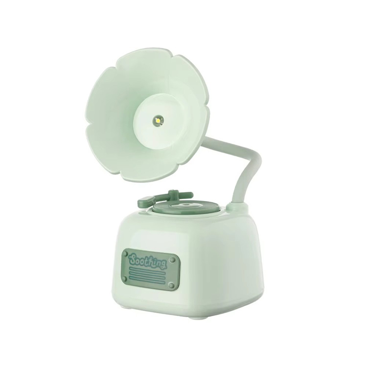 Ornaments Stmívatelné USB nabíjení Mini fonograf stolní lampa