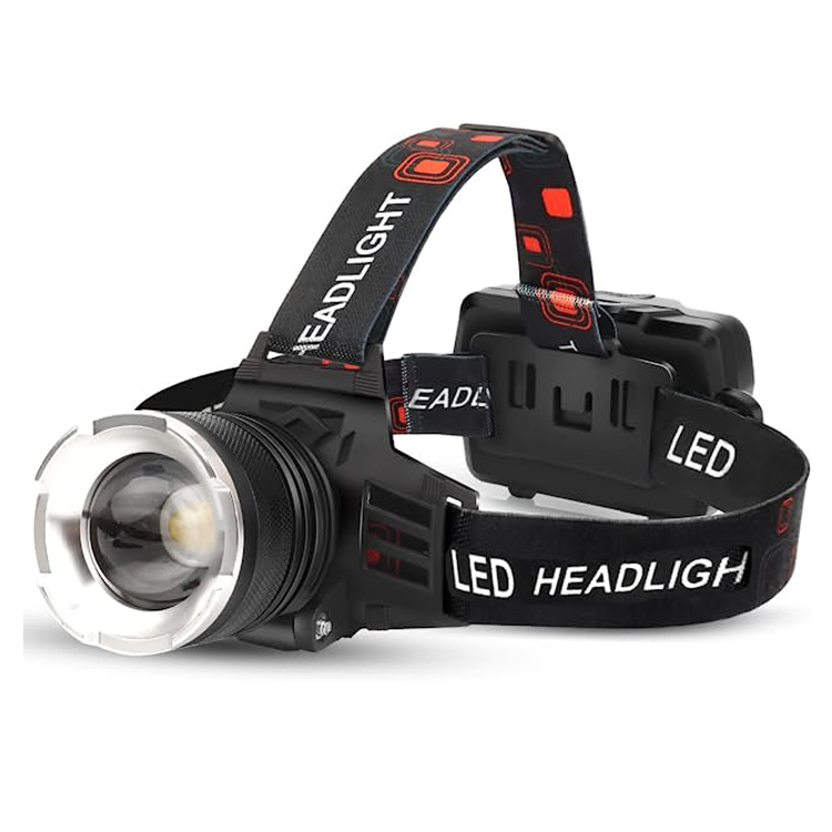 Venkovní nabíjecí čelovka s nastavitelným zoomem LED