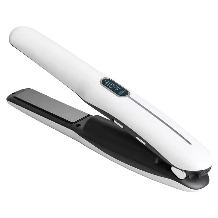 Přenosné 2-in-1 mini bezdrátové narovnání vlasů a curling železo