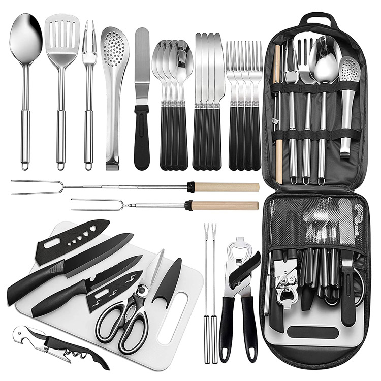 Sada přenosného cestovního nádobí Camping Kit