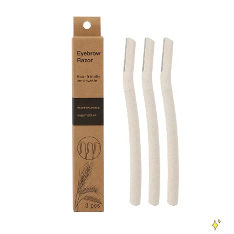 Břitva Wheat Straw Tool Biodegradable Trimmer Eyebrow Kit