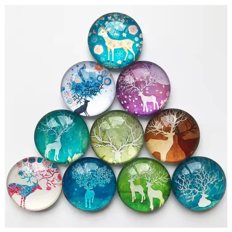 Gumová nálepka Pohádkové umění Deer Art propagační dárek magnet na lednici