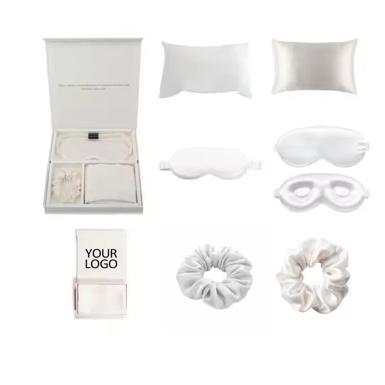 Silk Gift Set Custom Logo zahrnuje polštáře na vlasy