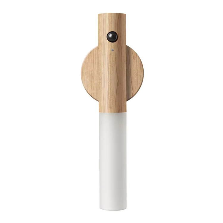 USB nabíjecí dřevěné noční světlo Víceúčelová stolní lampa