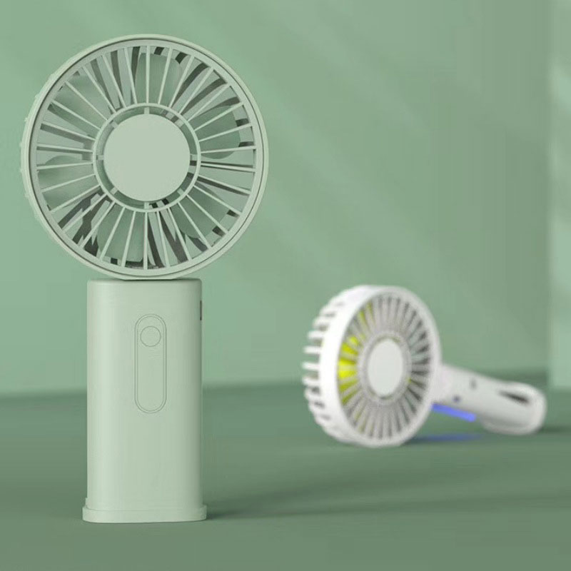 Vertikální Mini ventilátor s držákem na telefon a klip